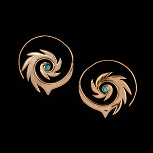 Sonic Spiral Earrings - Ekeko Crafts