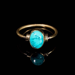 Jamna Ring - Turquoise - Ekeko Crafts