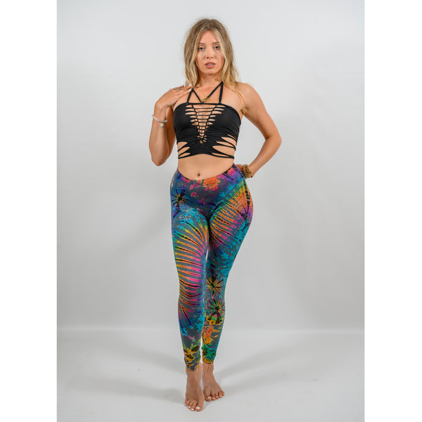 hippiedippy☆hpdp made** star lace leggings pt Dysis Tie Dye Leggings | Hippie Clothing | Fairycore | Retro