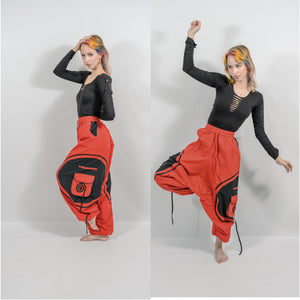 Unisex Spiral Harem Pants