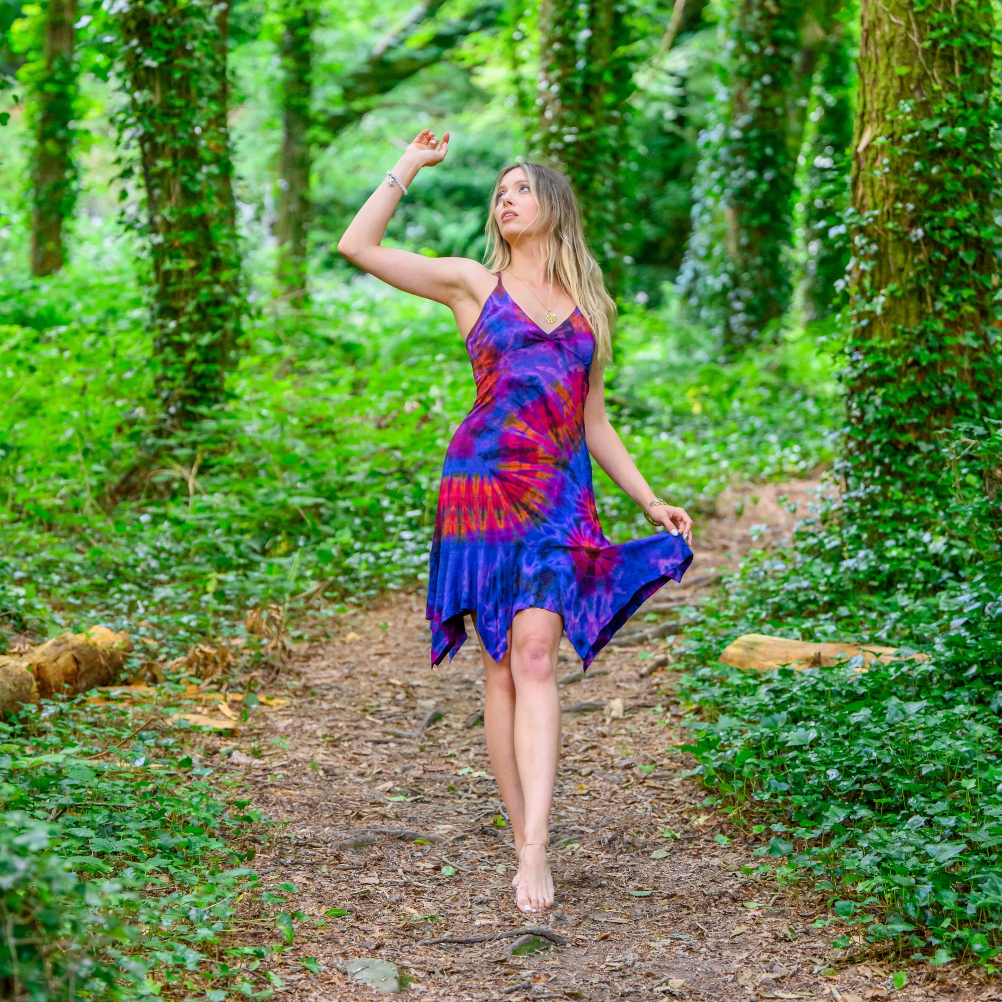 Nymph Dress | Tie Dye Hippie Pixie Outfit | Fairy Clothes