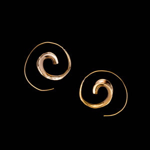 3D Spiral Earrings - Ekeko Crafts