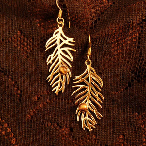 Forest Leaf Earrings - Ekeko Crafts
