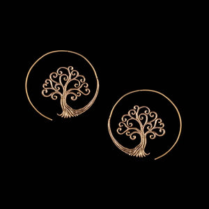 Tree of Life Earrings - Ekeko Crafts