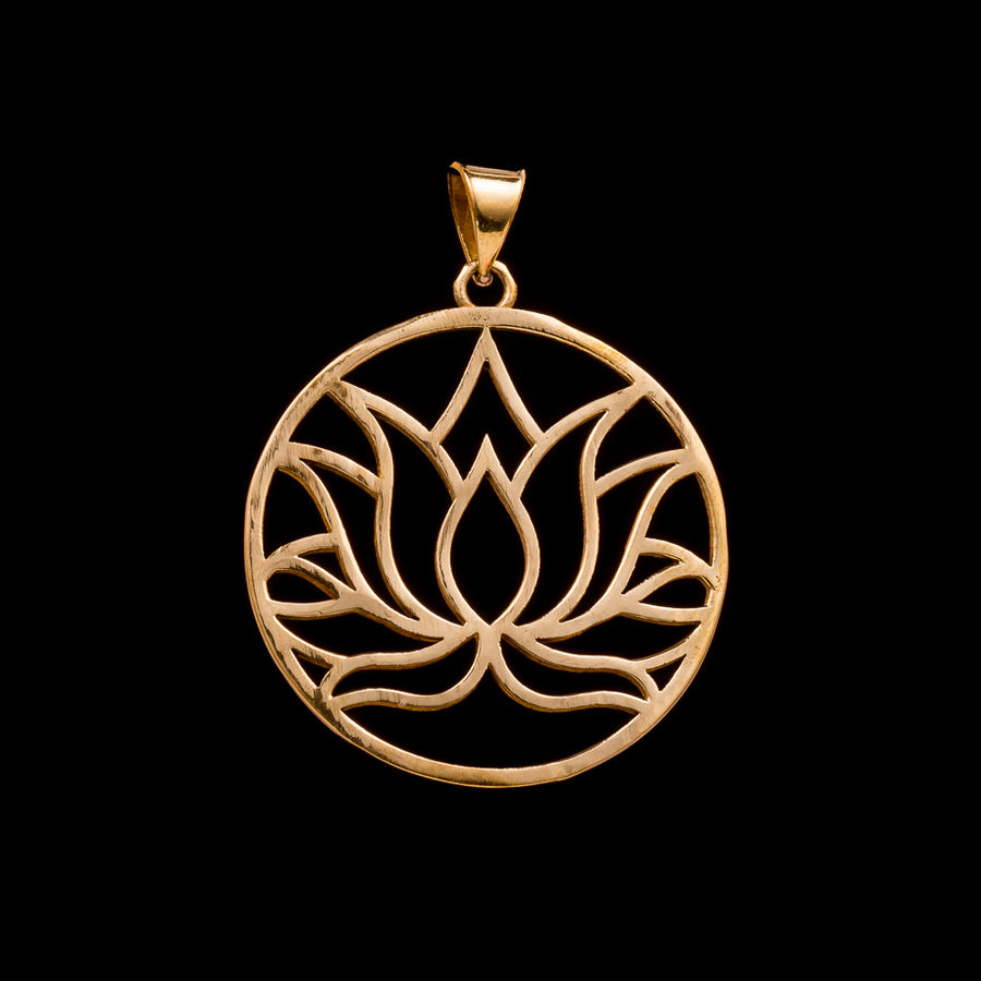 Sacred Lotus Pendant - Ekeko Crafts