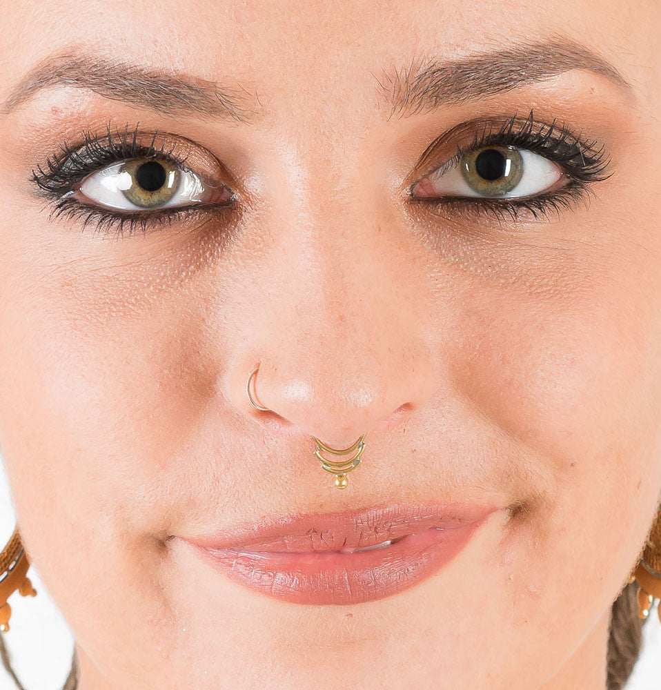 Buy NZDLMFake Septum Nose Ring Fake Nose Rings 20g Hoop Nose Ring Gold Rose  Gold Silver 8mm Non Pierced Clip Nose Ring Faux Body Piercing Jewelry for  Women Men Online at desertcartINDIA