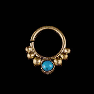 Turquoise Septum Ring - Ekeko Crafts