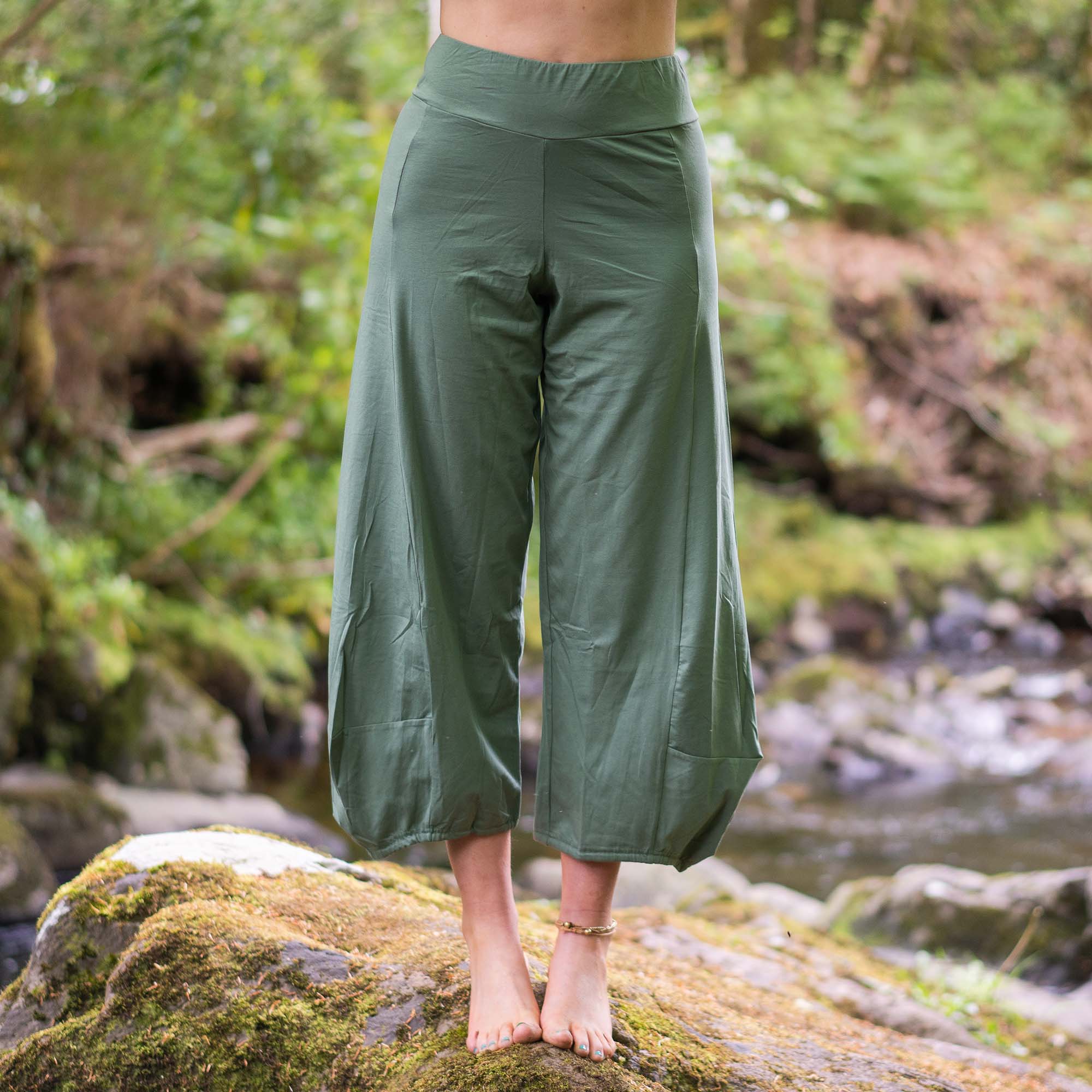 Custom Yoga Pants Organic Cotton, Fitness Pants, Cotton Trousers, Unisex Yoga  Pants, Boho Pants Elastic Waist, Straight Cut 