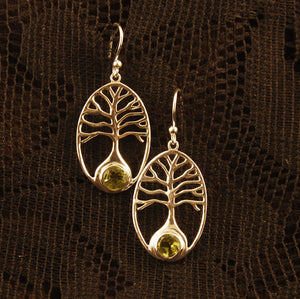 Tree of Life Silver Earrings - Ekeko Crafts