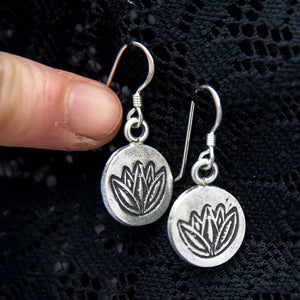 Lotus Dangle Earrings - Ekeko Crafts