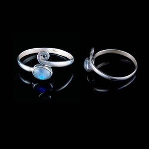 Labradorite Midi Ring - Silver - Ekeko Crafts