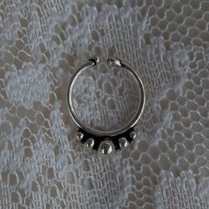 Danu Faux Septum Ring - Silver - Ekeko Crafts