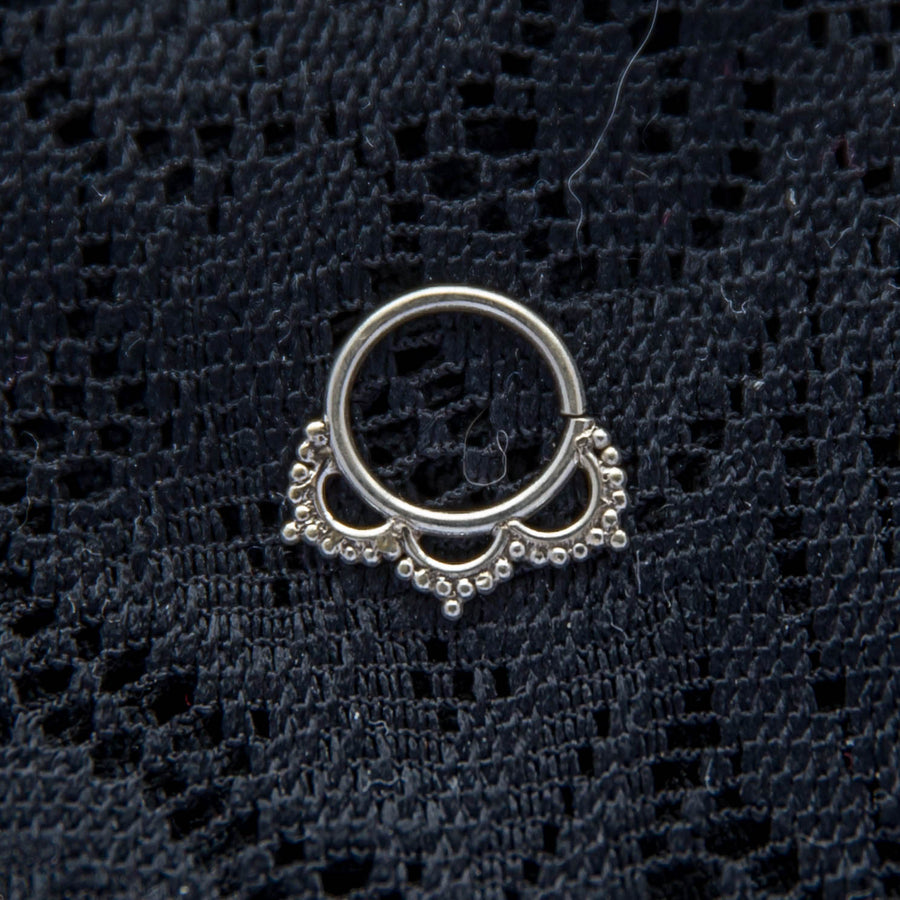 Yaksha Septum Ring - Silver - Ekeko Crafts