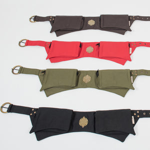 Plain Double Pocket Belt - Ekeko Crafts
