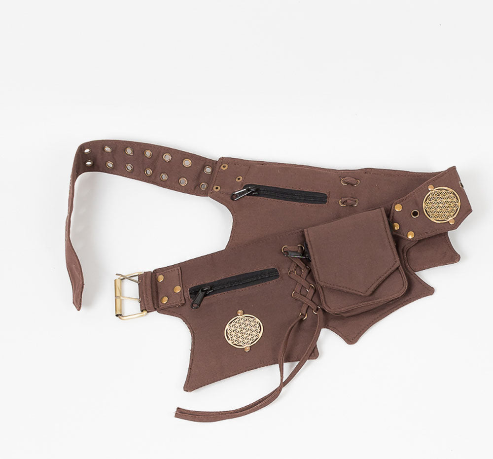 Aecibzo Women's Denim Waist Belt Fanny Pack Waist Bag with Removable Belt  Bag