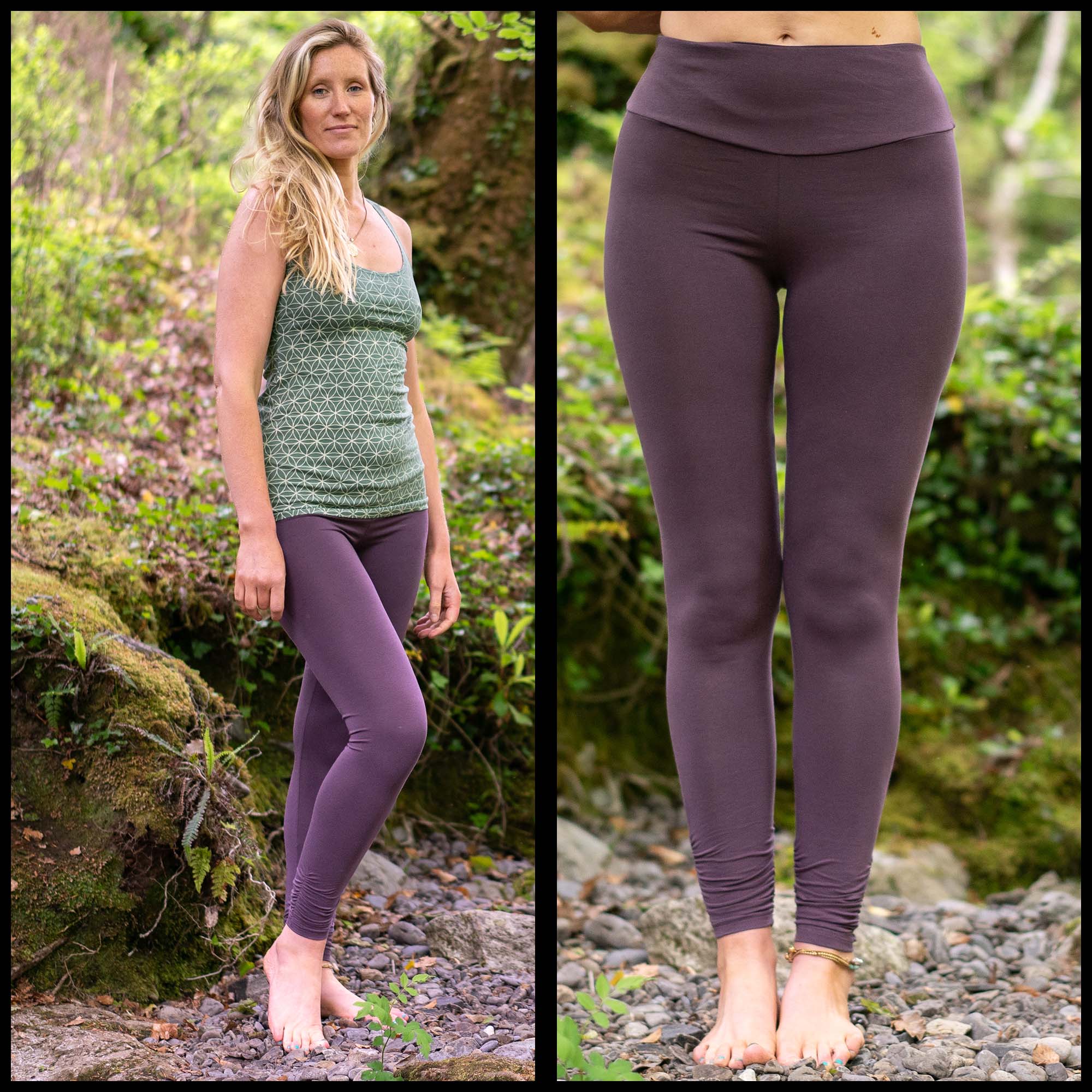 EVOLUTION & CREATION Leggings Floral Yoga Pants Womens Size Small