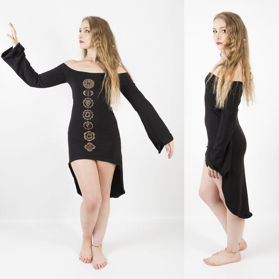 Chakra Bell Sleeve Dress - Ekeko Crafts