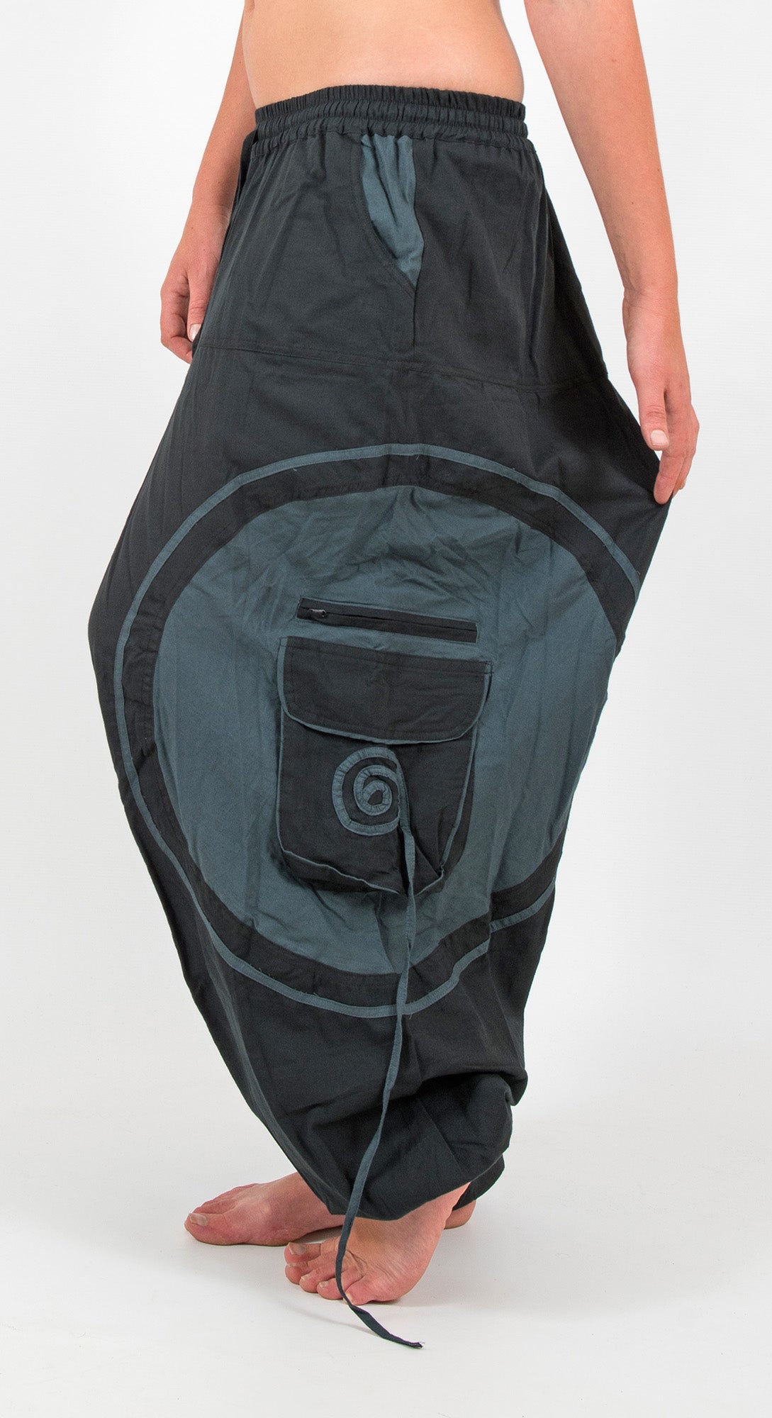Unisex Cotton Pant With Spiral Prints, Harem Pants, Yoga Pants, Hippie  Clothes, Aladdin Pants, Boho Pants, Organic Cotton Pants 