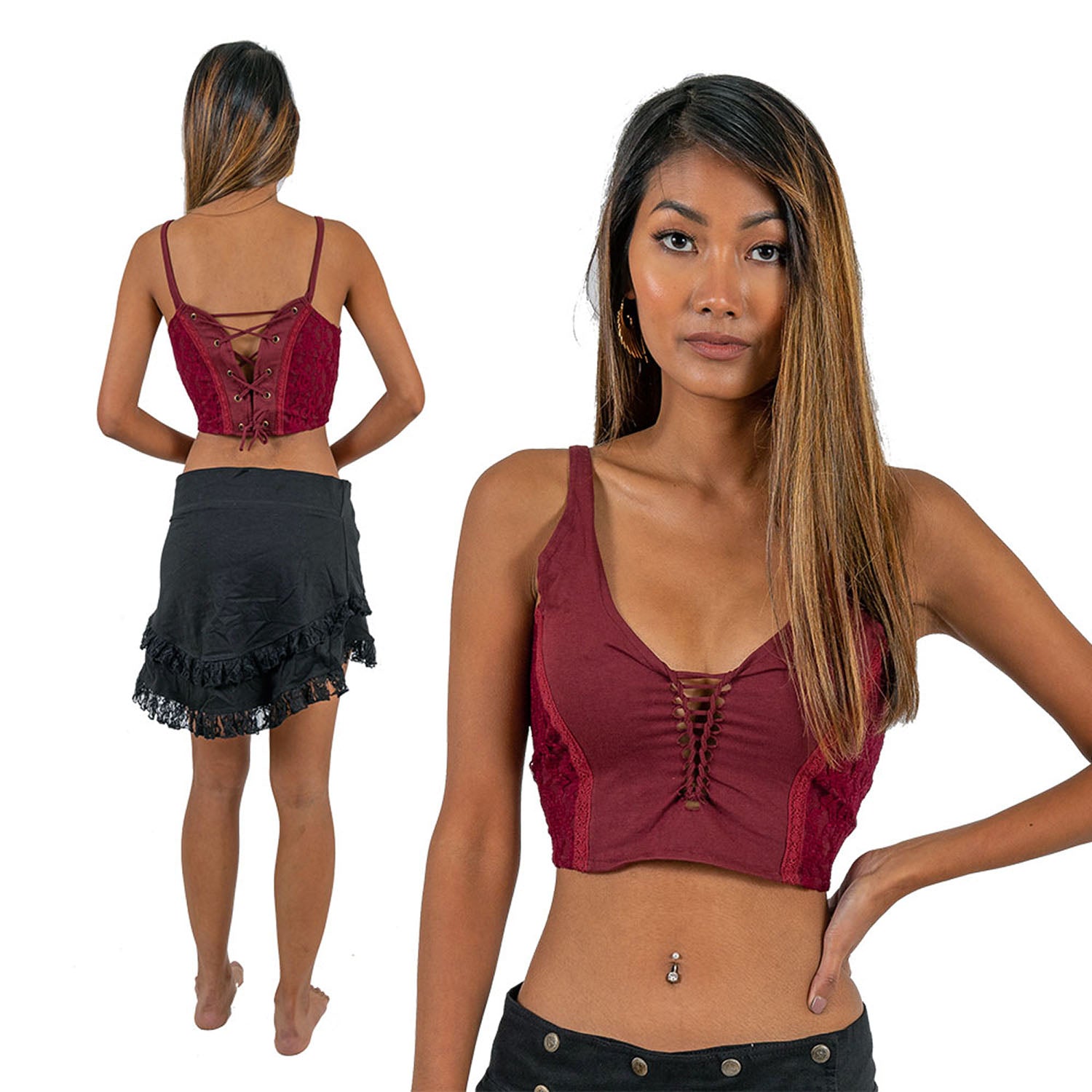 Pixie Bralette Shirt  Earthy clothing inspired by fairytale and