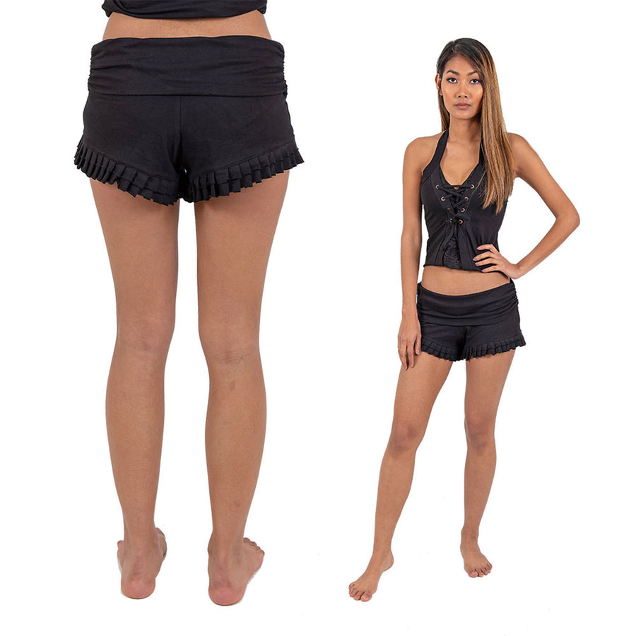 Yoga Ruffle Shorts - Ekeko Crafts