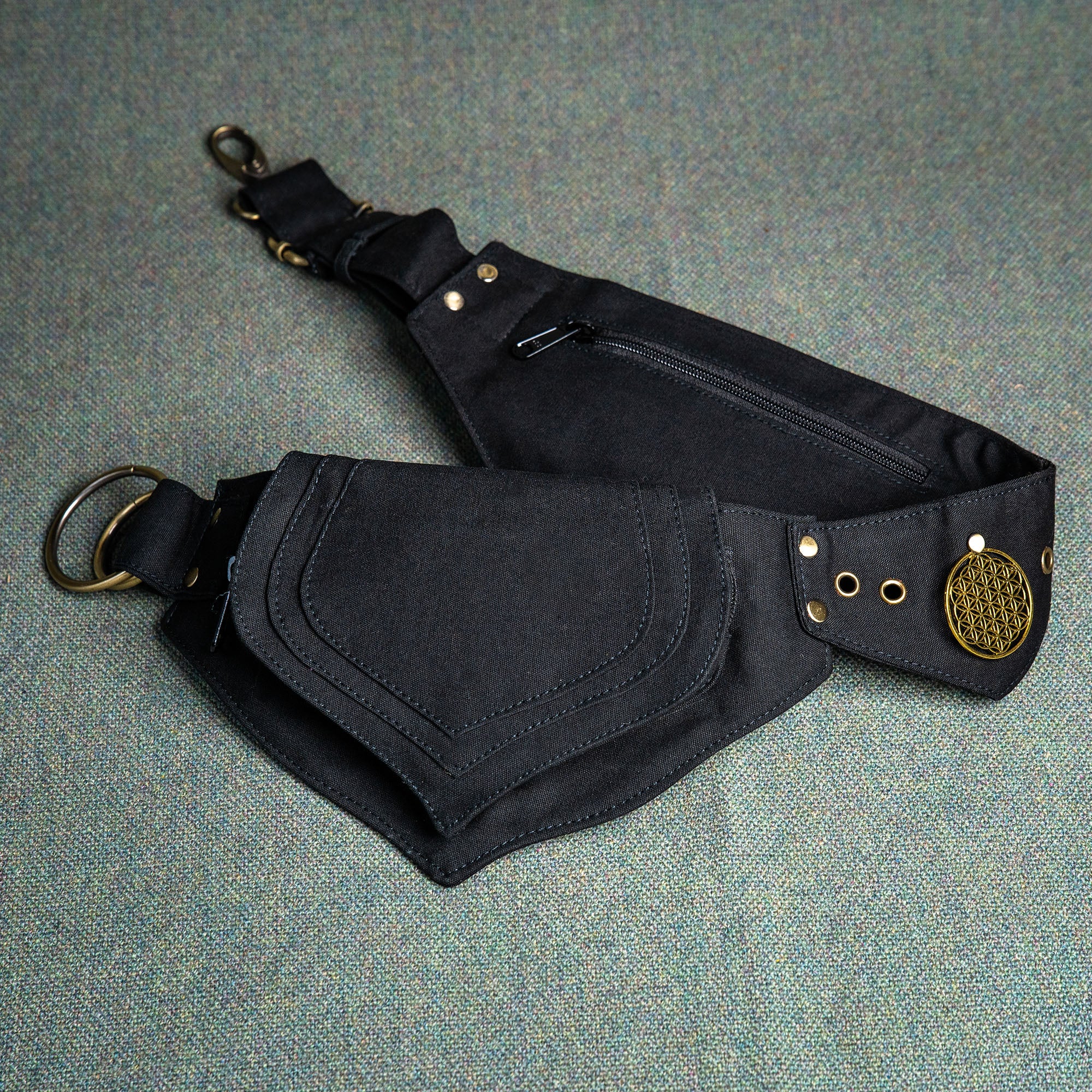 Steampunk festival belt, Burning Man waist pouch