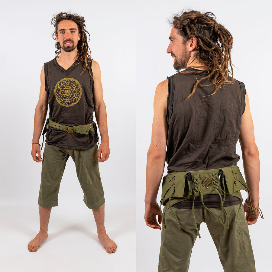 Laced Double Pocket Belt - Ekeko Crafts